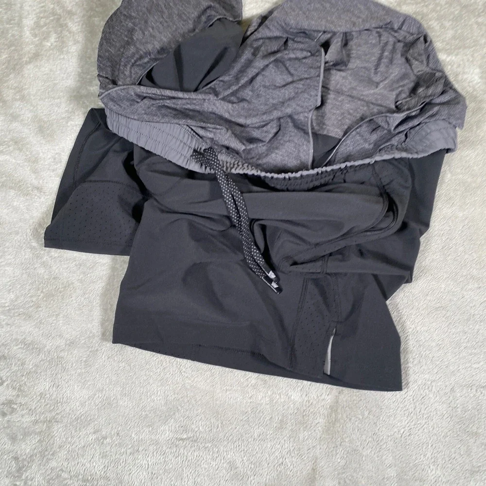 Mack Weldon Shorts Stealth Mens XL Black Polyester Spandex Active‎ Gym Running